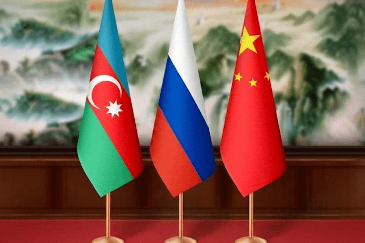 Russia and China Flags
